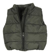 Tmavošedá prošívaná šusťáková zateplená vesta M&S