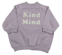 Svetlofialová oversize mikina s nápismi George