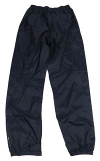 Tmavomodré šušťákové nepromokavé nohavice