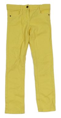 Žluté skinny teplákové rifle KIABI