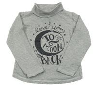 Šedý melírovaný rolák s nápisy LEMON BERET