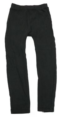 Čierne rebrované legíny Tu