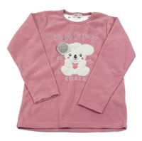 Staroružová fleecová pyžamová mikina s koalou INFINITY KIDS