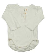 Bílé žebrované body H&M