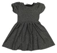 Čierno-strieborné melírované šaty George