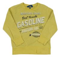 Žltá mikina s nápismi OVS