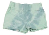 Modro-mátové batikované teplákové kraťasy Kiki&Koko