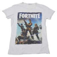 Biele tričko s Fortnite