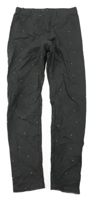 Tmavošedé puntíkaté teplákové legíny H&M