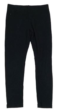 Čierne rebrované legíny Primark