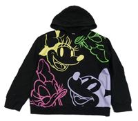 Černá mikina s Mickeym a kapucí LC Waikiki
