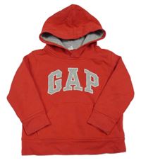 Červená mikina s logom a kapucňou zn. GAP