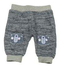 Tmavomodré melírované tepláky s medveďmi Early Days