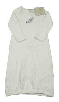 Nové - Bílý bavlněný spací pytel se slonem John Lewis