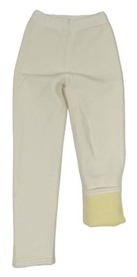 Biele zateplené legíny