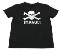 Čierne tričko s lebkou