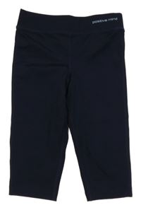 Tmavomodré športové capri legíny TCM