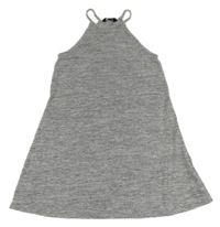 Sivé melírované úpletové šaty New Look