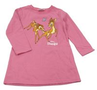 Ružové teplákové šaty s Bambim Disney