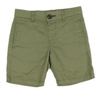 Khaki plátěné kraťasy H&M