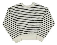 Bielo-čierna pruhovaná mikina H&M