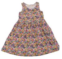 Farebné kvetované šaty H&M
