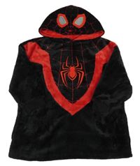 Černo-červená plyšová oversize mikina s kapucí - Spiderman Primark