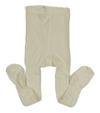 Smotanové vzorované pančuchy H&M