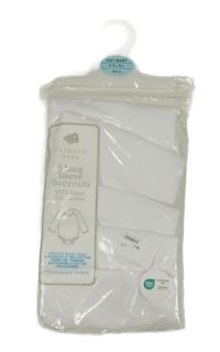 Nové - 5x biele body s dlhým rukávom Primark