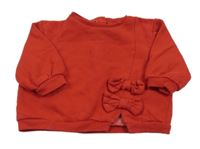 Červená oversize mikina s mašľami Next