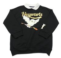 Černá mikina s Hedvikou a límečkem C&A