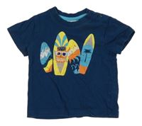 Petrolejové tričko so sufrmi Topomini