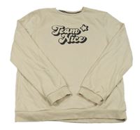 Svetlobéžová mikina s nápisom George