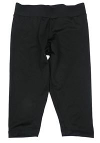 Čierne športové crop legíny shein