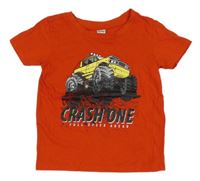 Červené tričko s truckem Dopodopo