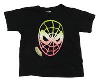 Čierne tričko so Spidermanem Marvel