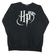 Čierna mikina s potiskem - Harry Potter George