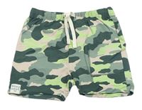 Zeleno-růžové army teplákové kaťasy zn. M&S