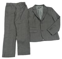 2set - Sivé kockované sako + sivé kockované spoločenské chino nohavice M&S