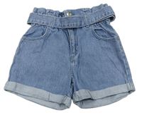 Svetlomodré rifľové kraťasy s opaskom zn. Denim Co.