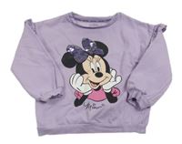 Lila mikina s Minnie a volánikmi C&A
