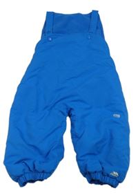 Modré šusťákové funkční oteplovačky s trakami zn. Trespass