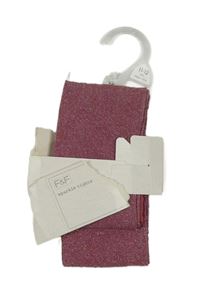 Nové - ružové trblietavé pančuchy F&F