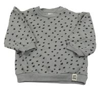 Sivá bodkovaná á mikina H&M
