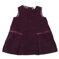 Mahagónovoé menšestrové šaty s mašlou C&A