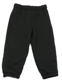 Čierne zateplené tepláky Shein