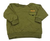 Khaki mikina s nápisom Next