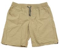 Béžové plátenné kraťasy F&F