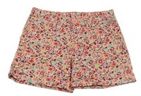 Ružovo-farebné kvetované kraťasy GAP