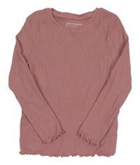 Ružové rebrované tričko Primark